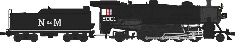 Broadway Limited 2173 HO National Railways of Mexico Light 2-8-2 Mikado #2201