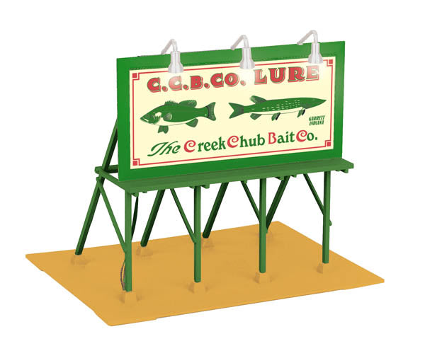 MTH 30-90361 Creek Chub Bait Co. Lighted Billboard