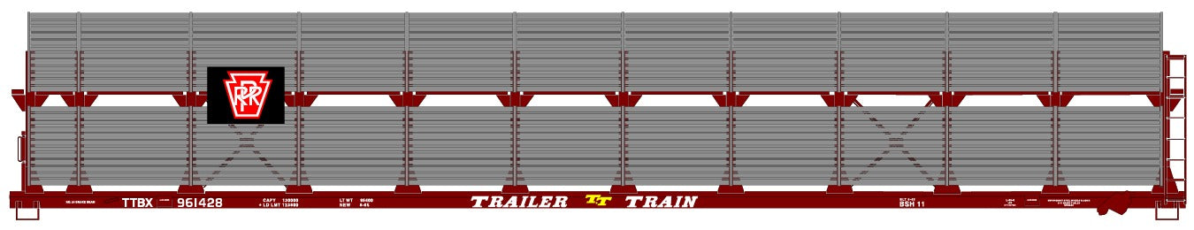 Accurail 9404 HO Scale 89' Bi-Level Auto Rack Pennsylvania Railroad PRR Kit