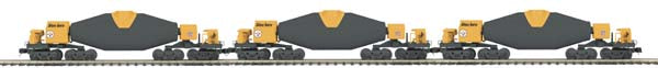 MTH 20-90597 O STL - Pittsburgh Steelers Hot Metal Car Set (Set of 3)
