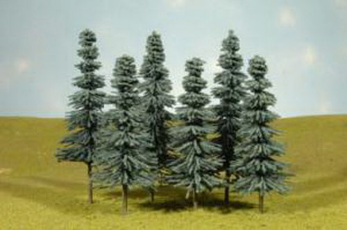 Bachmann 32212 Scene Scapes 8"-10" Blue Spruce Trees (Set of 3)