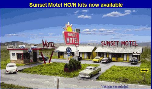 Blair Line 1001 N Sunset Motel Laser-Cut Building Kit