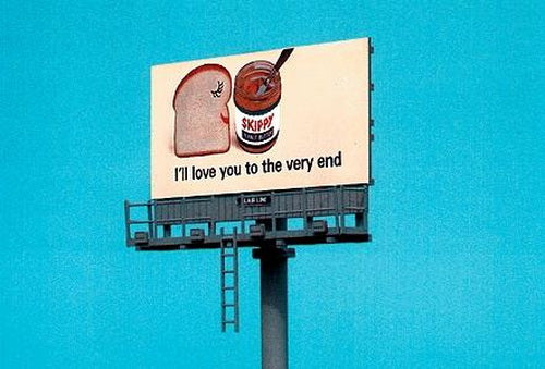 Blair Line 2434 HO Pylon 1960's Laser-Cut Wood Billboard Kit