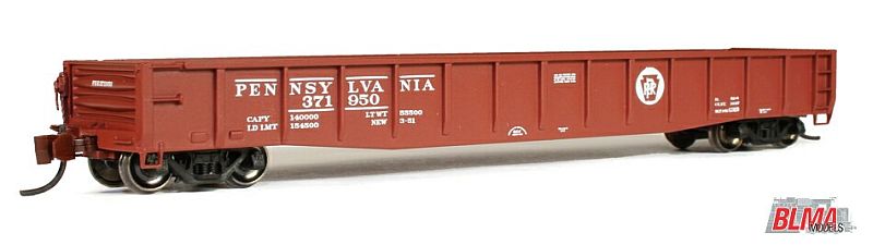 BLMA Models 14001 N ACF 70-Ton 52' Gondola, PRR #371950