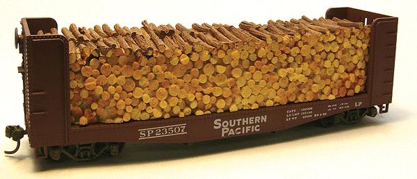 Chooch Enterprises 7261 HO Pulpwood Load for Athearn Pulpwood Cars
