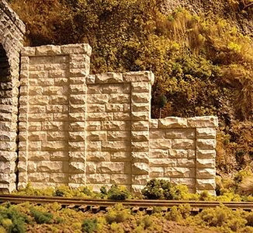 Chooch Enterprises 8401 HO Cut Stone Stepped Tunnel Abutment 2-Piece Set