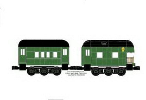 RMT 93002 O Peep Psg. Cars/Coach, Observation Undecorated