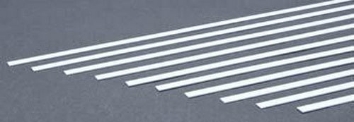 Evergreen Scale Models 139 .030" x .250" x 14" Polystyrene Strips (Pack of 10)