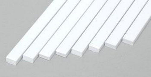 Evergreen Scale Models 167 .080" x .156" x 14" Polystyrene Strips (Pack of 8)