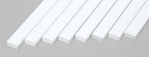 Evergreen Scale Models 168 .080" x .188" x 14" Polystyrene Strips (Pack of 8)