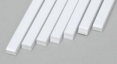 Evergreen Scale Models 176 .100" x .125" x 14" Polystyrene Strips (Pack of 7)