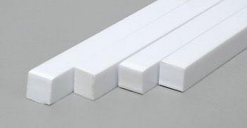 Evergreen Scale Models 196 .188" x .188" x 14" Polystyrene Strips (Pack of 4)