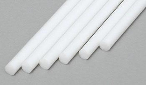 Evergreen Scale Models 212 .080" x 14" Polystyrene Round Rod (Pack of 6)