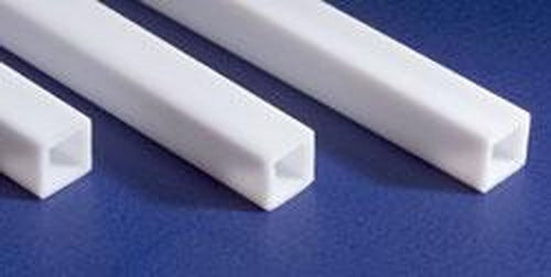 Evergreen Scale Models 256 .375" x 14" Polystyrene Square Tubing (Pack of 2)