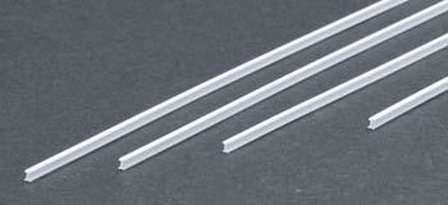 Evergreen Scale Models 272 .080" x 14" Polystyrene I-Beams (Pack of 4)