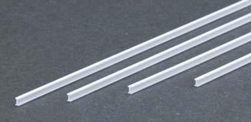 Evergreen Scale Models 273 .100" x 14" Polystyrene I-Beams (Pack of 4)
