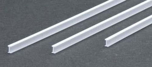 Evergreen Scale Models 275 .156" x 14" Polystyrene I-Beams (Pack of 3)