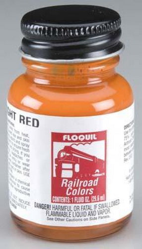 Floquil F110135 SP Daylight Red Railroad Colors Enamel Paint - 1 oz. Bottle