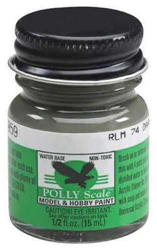 Floquil F505059 Dark Gray Polly Scale Military Acrylic Paint - 1/2 oz. Bottle