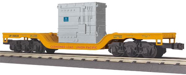 MTH 30-76425 O UP Dep. Center Flatcar w/Transformer Load