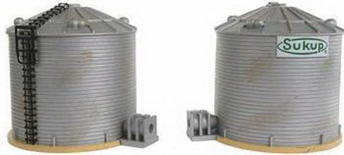 Imex 6146 HO Sukup Grain Storage Towers #2 (Pack of 2)