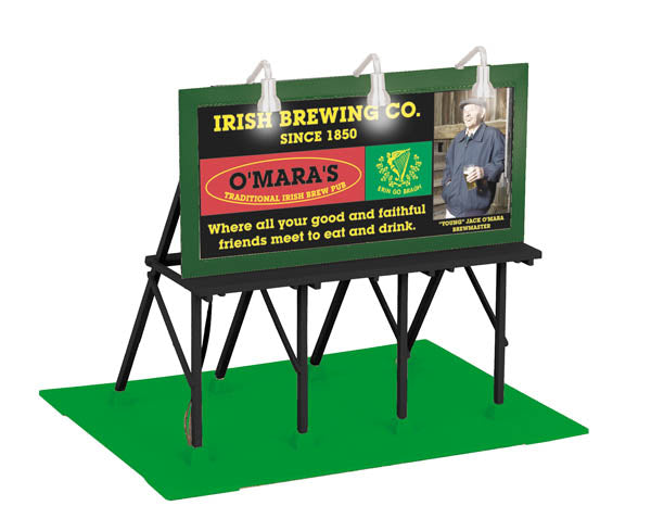 MTH 30-90360 O'Mara's Irish Brewing Co. Lighted Billboard