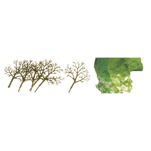 JTT Scenery Products 92018 N 3-4" Premium Deciduous Tree (Pack of 16)