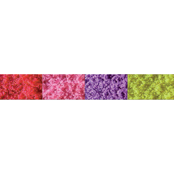 JTT Scenery Products 95145 Fine Flowering Turf, Red/Pink/Purple/Yellow