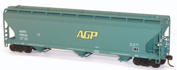 Accurail 2091 HO Scale AGP ACF 3-Bay Center Flow Covered Hopper Kit