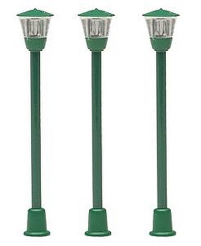 Life Like 1257 HO Lighted Gas Light Street Lamps (Pack of 3)