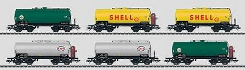 Marklin 46528 HO Scale DB Tank 6-Car Set (2 each DEA, E