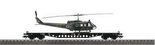 Marklin 47013 Flatcar with UH-1D Helicopter BW