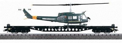 Marklin 47019 4MFOR Rs Flatcar with Helicopter