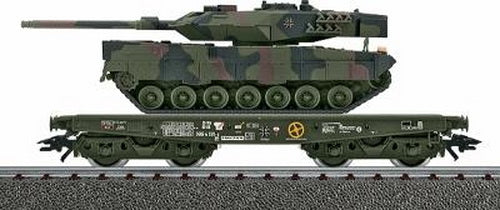 Marklin 48711 Rimmps Flatcar with Two Leopard Tanks