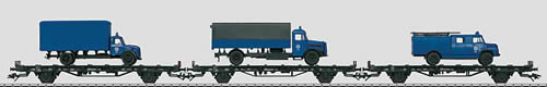Marklin 48724 Flat Car Set 3 THW Exclusive