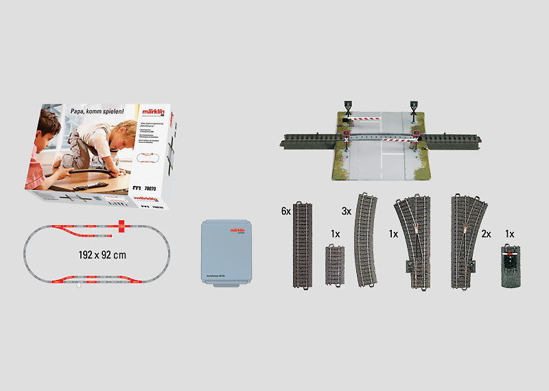 Marklin 78070 HO Scale Exclusive Railroad Grade Crossing Set