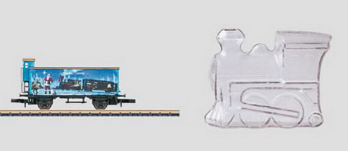 Marklin 80618 Z Scale 2008 Christmas Ornament w/ Freight Car
