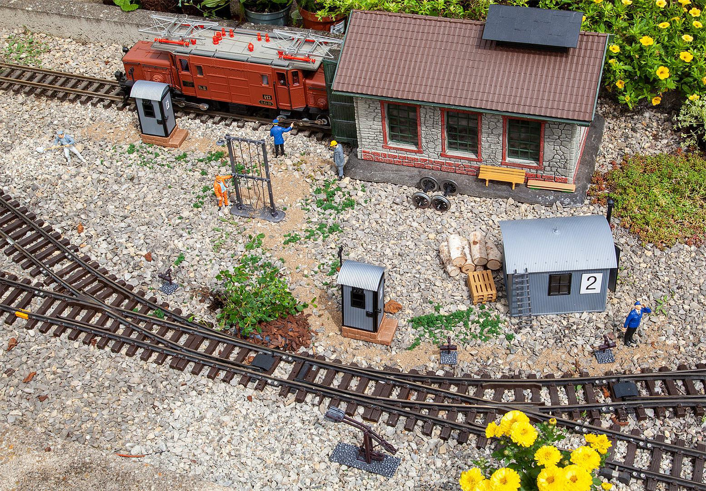 Pola 331746 G Train Operation Equipment Building Kit (Set of 3)