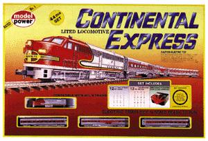 Model Power 1151 Continental Express N Gauge Diesel Starter Train Set