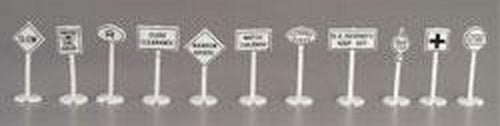 Model Power 1454 HO Road & Rail Signs (Set of 24)