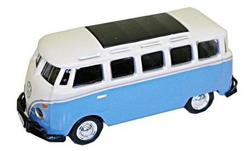 Model Power 19161 1:87 HO Scale Minis Light Blue/White VW T1 Samba Bus