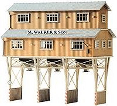 Model Power 300 HO Scale M. Walker & Sons Loading Bridge Building Kit