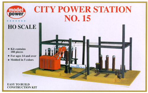 Model Power 416 HO Scale City Power Station No. 15 Building Kit