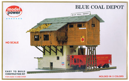 Model Power 453 HO Blue Coal Depot Building Kit