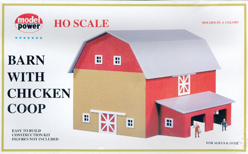 Model Power 482 HO Scale Deluxe Barn Building Kit
