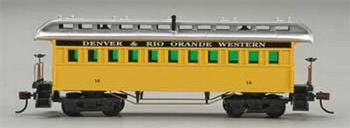 Mantua 719008 HO Denver & Rio Grande Western Old Time Coach Car #11