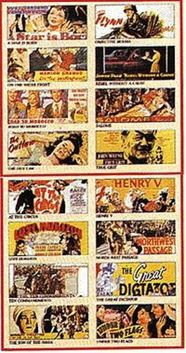 Model Power 8577 Assorted Old Time Movie Poster Selections