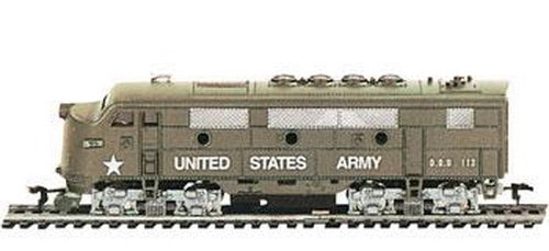 Model Power 96813 HO US Army F2A Dual Drive Lighted Diesel Locomotive