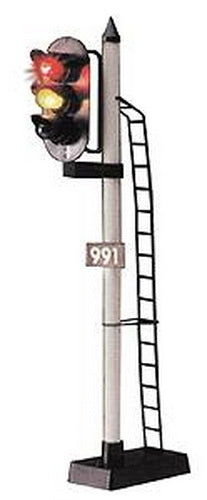 Model Power 991 G Scale 3 Light Railroad Signal Prewired Switch Included