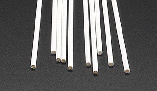 Plastruct 90104 1/8" x 15" ABS Plastic Round Tube (Pack of 10)